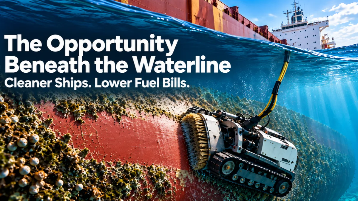 Cover of Paul Andreola’s article on cleaner ships and lower fuel bills